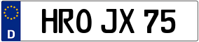 Truck License Plate